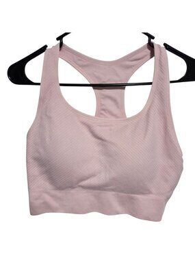 Seamless Racerback Sports Bra Size XL Pink Athletic Fitness Athleisure Workout